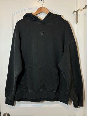 Ninth Hall Fundamentals Men's Black Hooded Pullover Sweatshirt